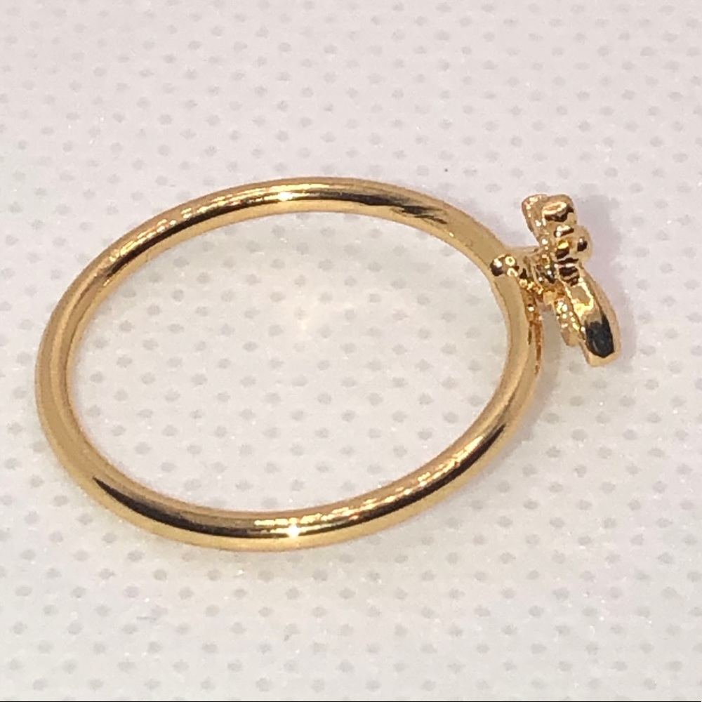 Ring Rose Gold Silver Tone Honey Bee NEW - Picture 7 of 8